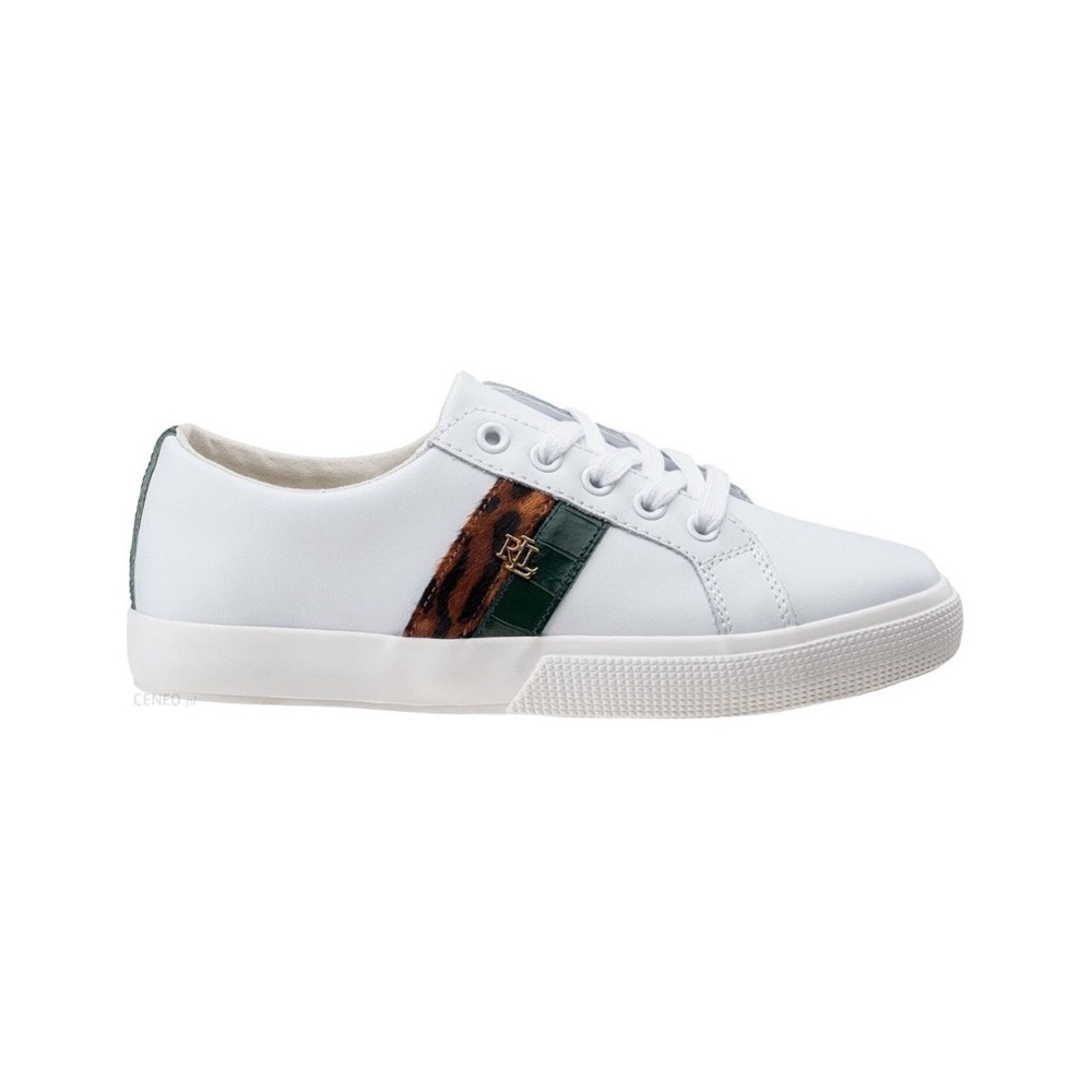 Ralph Lauren Janson II Action White Leather Sneakers